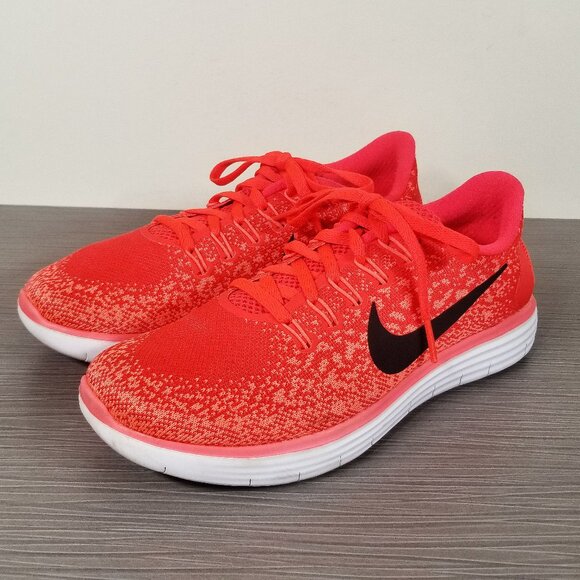 Nike Free Run Distance Running Shoes 827116-600 Orange Womens Size 6.5 US / 37.5 - Picture 1 of 12